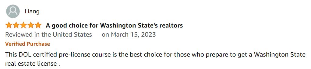 This DOL certified pre-license course is the best choice for those who prepare to get a Washington State real estate license 